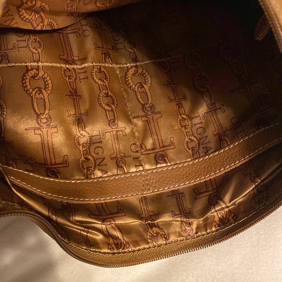 Tignanello Purse Shoulder/crossbody Bag Brown Leather - Picture 4 of 11